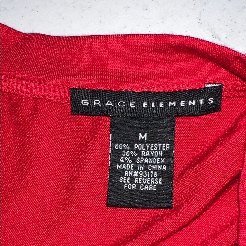 Grace Elements Red Tunic Top - Picture 5 of 5